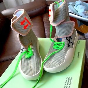 Off white moto wrap sneakers